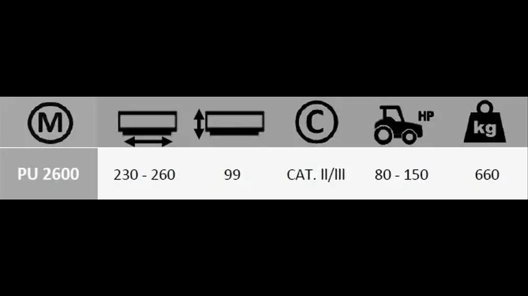 Boxer PU 2600 Schneeschieber